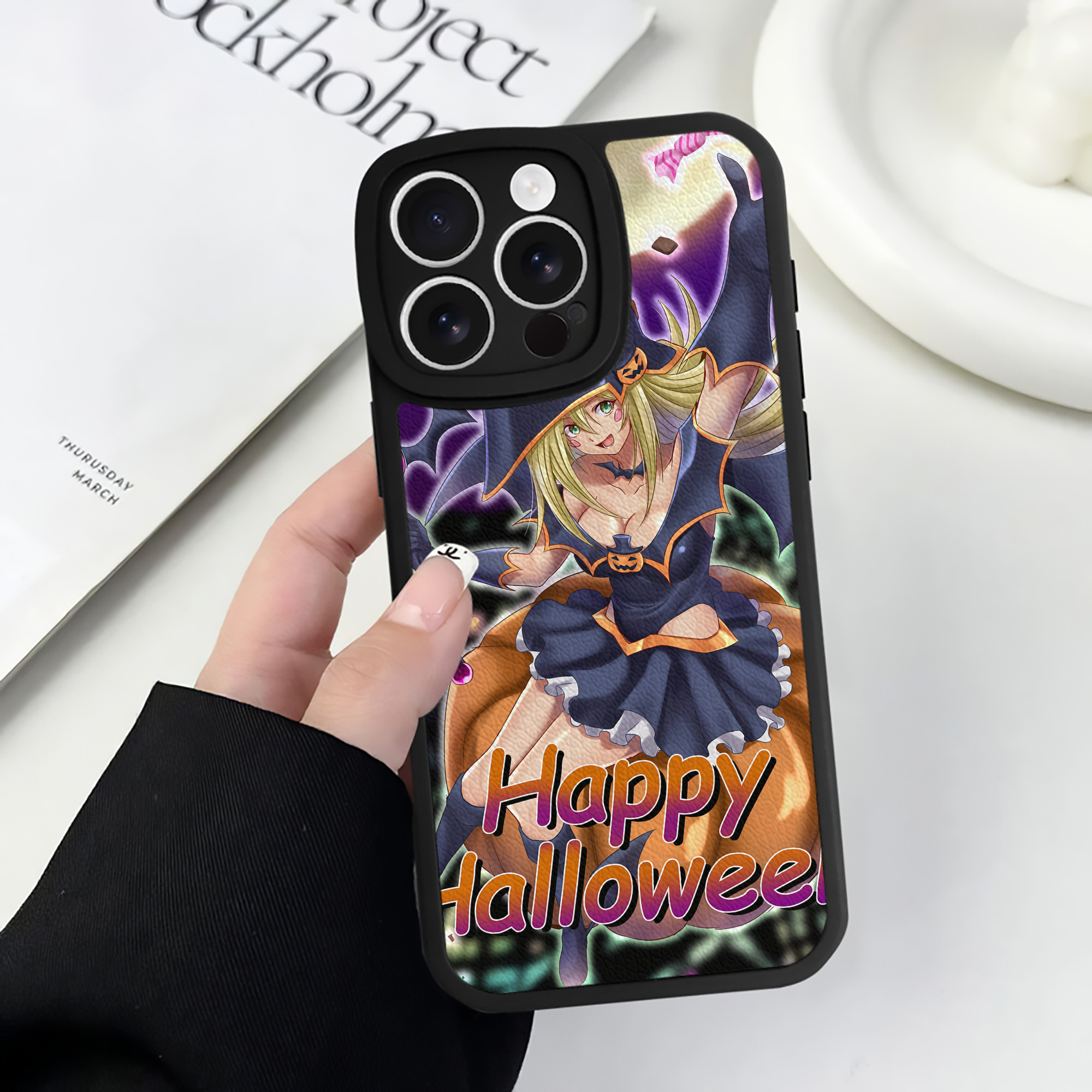 （画像用） 遊☆戯☆王 Yu-Gi-Oh! 【iPhone 16シリーズ対応】シリコンスマホケース（レザー調） 材質：シリコン